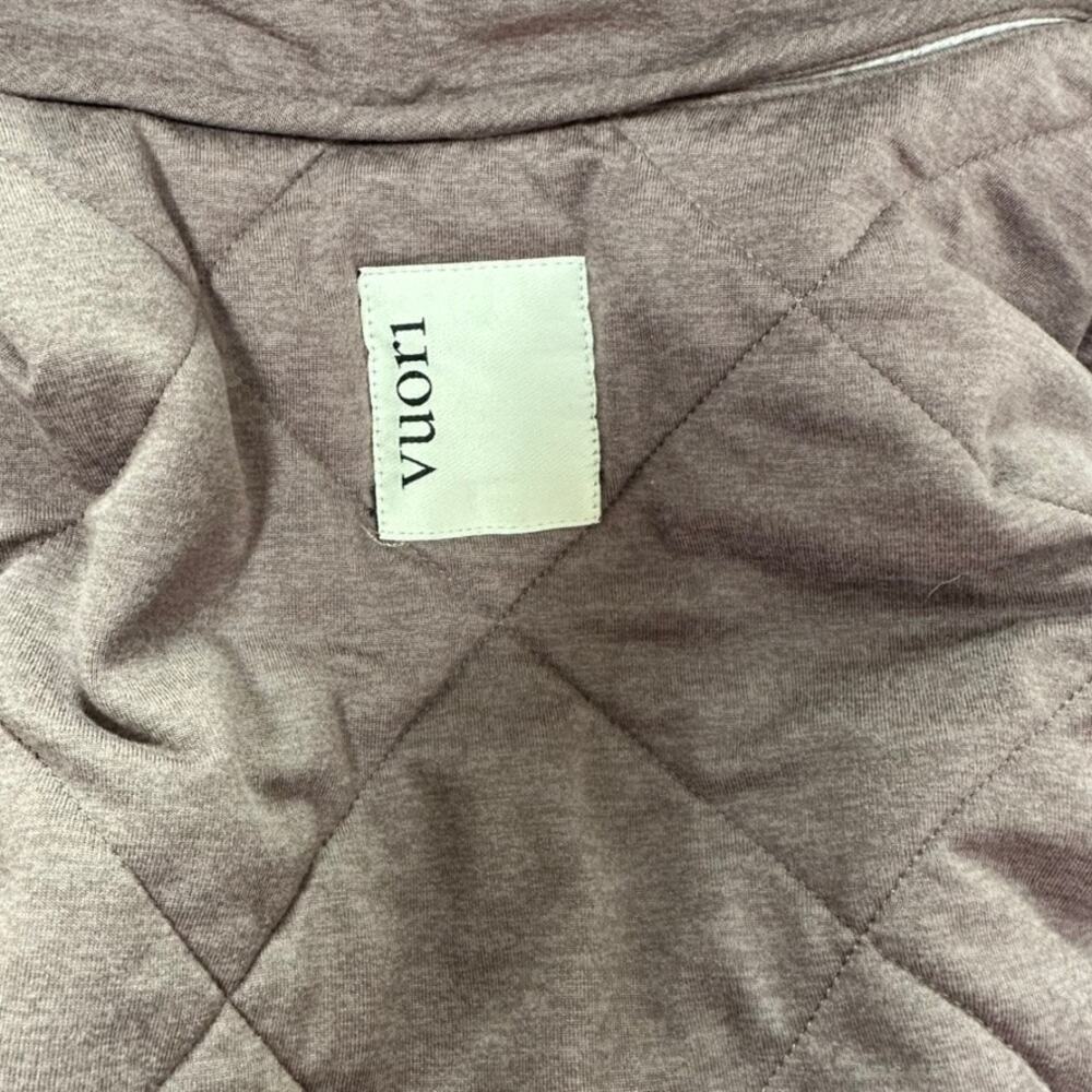 VUORI Quilted Halo Insulated Primaloft Jacket in Hazel Heather, Size M - Picture 6 of 8